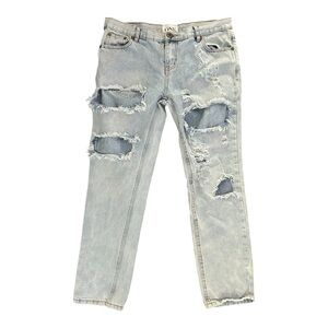 One Teaspoon Distressed Light Blue Jeans